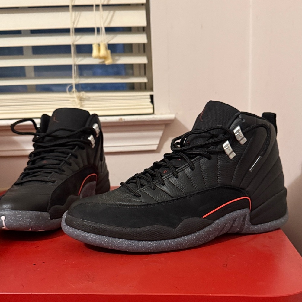 Jordan Black and Red Sneakers